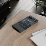 1969 Camaro SS Black Overhead Tough Phone Case Cover Gift Art