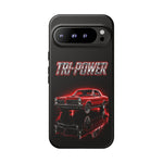 Tri-Power Classic Muscle Car GTO phone case | Retro Automotive Graphic