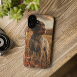German Wirehaired Pointer Autumn Art Tough Phone Case
