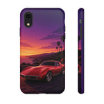 Red C3 Coastal Sunset Phone Case Classic Car Tough Case