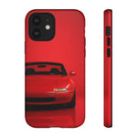 Red Miata Phone Case, NA MX5 90s JDM Roadster Tough Cover
