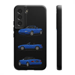 Blue MX-5 Roadster Phone Case Tough JDM Convertible Multi View Print