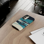 Retro Teal Sports Car C8 phone case | Tough Cases
