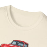 Red 1955 F100 Vintage Truck T-Shirt | Classic Trio Pickup Design