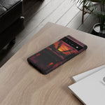 1969 Charger Sunset Tough Phone Case - Palm Silhouette Poster