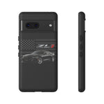 Black ZL1 Camaro Phone Case Muscle Car Tough Cover Gift Art