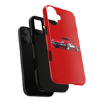 Red Classic Corvette C1 Illustration phone case | Retro Car Tough Case