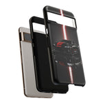 Camaro ZL1 Phone Case, Black Red Racing Stripe Studio Cover, Gift