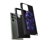 Holographic Skull Phone Case, Shattered Glass Iridescent Cover