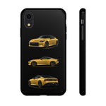 Gold Fairlady Z Classic Sports Car Tough Phone Case - 3 View