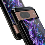 Holographic Wolf Phone Case, Fractured Prism Iridescent Cover