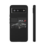 Black ZL1 Camaro Phone Case Muscle Car Tough Cover Gift Art