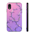 Chrome Thorn Vine Phone Case Vaporwave Tough Cover