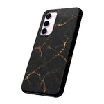 Black Gold Marble Pattern Phone Case | Tough Case