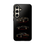 Trans Am Phone Case Black Gold, Three-View Vector Tough Cover