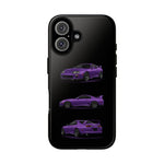 MK4 Supra Phone Case Purple, Three-View Vector Cover
