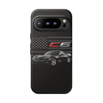 Black C6 Phone Case American Sports Car Tough Cover Gift