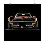 1972 Corvette Stingray Poster Classic Muscle Car Front View Art