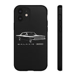 Vintage Galaxie 500 Phone Case | Classic Car Illustration, Black