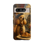 Poodle in Beret Phone Case | Vintage Paris Café Illustration