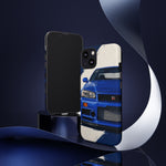 R34 Skyline GT-R Bayside Blue Tough Phone Case for 90s JDM Fans