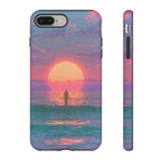 Vaporwave Ocean Sunset Tough Phone Case Cover Gift Art