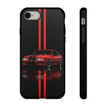Fox Body Mustang Phone Case, Red 87 Muscle Car Stripe Studio Cover