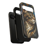 Stained Glass Cat Phone Case, Lead Line Art Cover, Gift