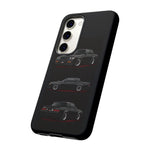 Black GNX Phone Case, Three-View Muscle Car Vector Tough Cover