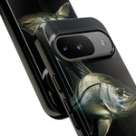Snook Fishing Phone Case, Saltwater Portrait Black Cover, Gift