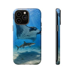 Cobia Ray Rider Tough Phone Case Ocean Wildlife Tough Cover Gift Art