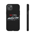 Silver C6 Z06 Phone Case for Chevy Fans, Tough Cover