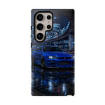 Skyline GT-R R34 Bayside Blue Tokyo Night Art Tough Phone Case