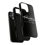 Vintage Galaxie 500 Phone Case | Classic Car Illustration, Black