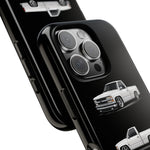 Chevy 1500 OBS Truck Phone Case White, Three-View Vector Cover