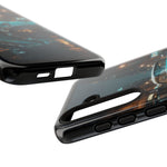 Vintage Teal 1957 Bel Air Classic Car Tough Case | Retro Rainy City Phone Cover