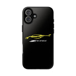 Yellow C8 Z06 Phone Case for Chevy Fans, Tough Protective Cover