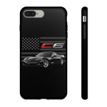 Black C6 Phone Case American Sports Car Tough Cover Gift