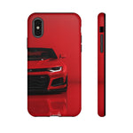 Red Camaro Phone Case, ZL1 American Muscle Car Tough Cover for Men, Gift