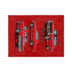 1965 GTO Red Car Blanket | Velveteen Microfiber Throw