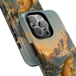 Leaping Golden Trout Lake Scene phone case | Tough Cover