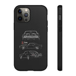 1969 Camaro Z28 Triple View Line Art Tough Phone Case Gift