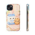 Milk Cookie Phone Case Cute Food Kawaii Tough Cover Gift Art