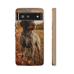 German Wirehaired Pointer Autumn Art Tough Phone Case