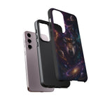 Cosmic Wolf Phone Case, Galaxy Nebula Portrait Tough Cover, Gift