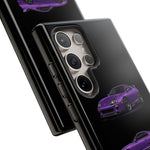 MK4 Supra Phone Case Purple, Three-View Vector Cover
