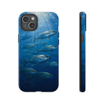 Amberjack School Phone Case, Open Water Sunlight Tough Cover