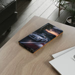 Skyline GT-R R34 White Nurburgring Speed Art Tough Phone Case