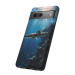 Cobia Reef Phone Case, Shaft of Light Ocean Fishing Tough Cover