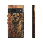 Border Terrier Earthy Watercolor Art Tough Phone Case